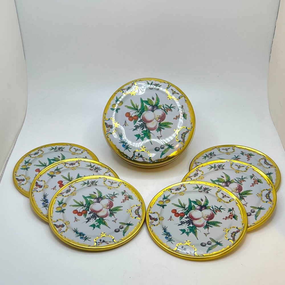 MMA Duke of Gloucester Pattern Coaster Set (6) in Tin